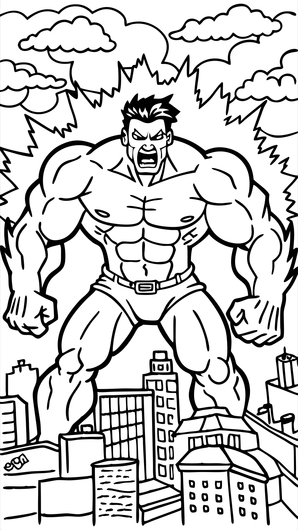 coloriages pour hulk